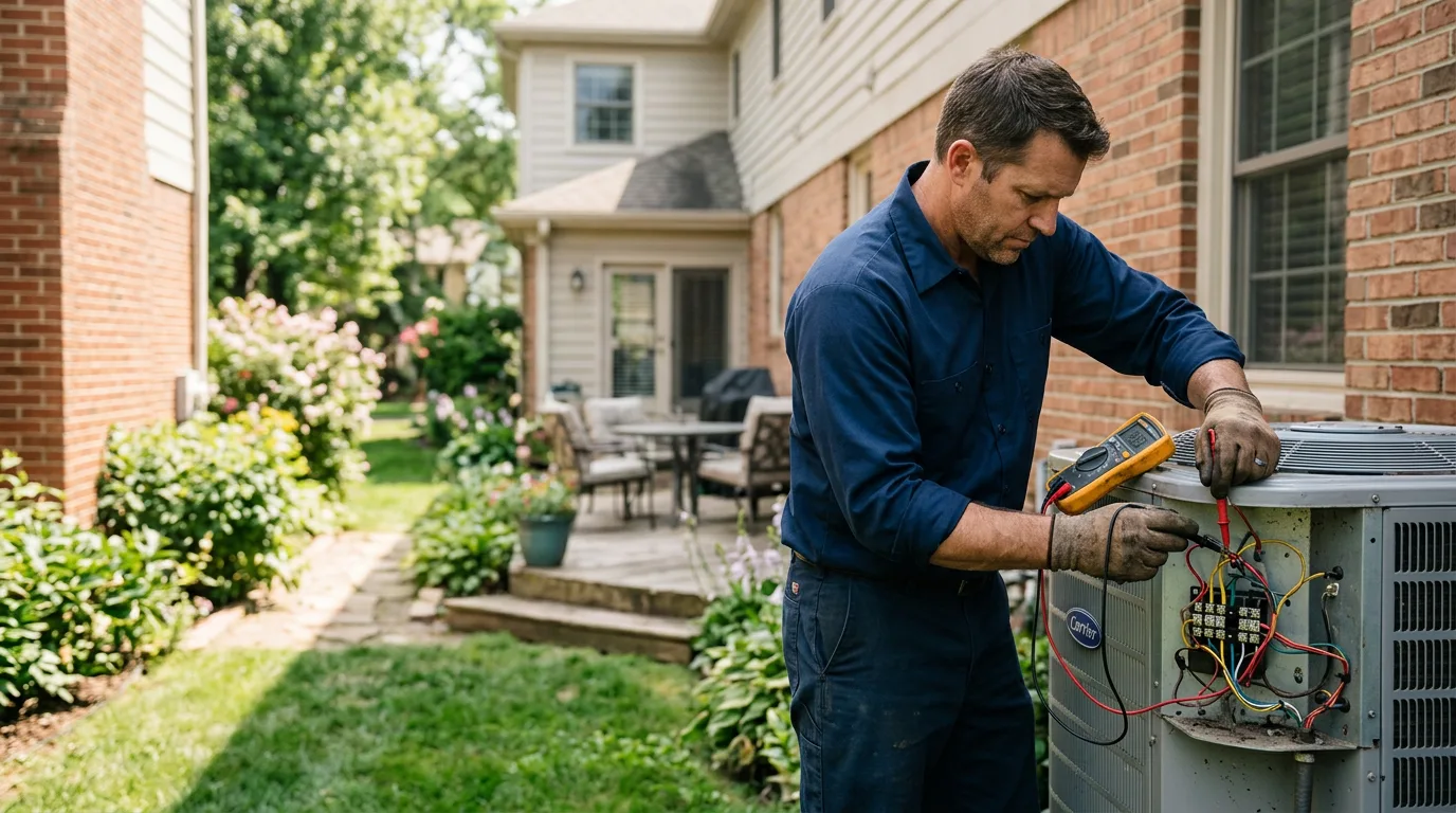 HVAC technician working near Kabetogama, MN